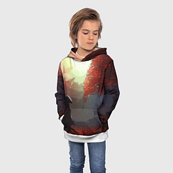 Толстовка-худи детская Самурай, цвет: 3D-белый — фото 2