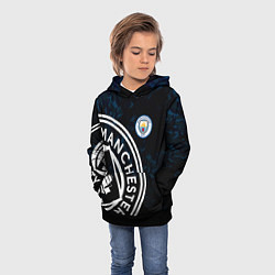 Толстовка-худи детская Manchester City, цвет: 3D-черный — фото 2