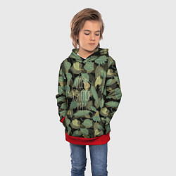 Толстовка-худи детская Осень хочется лета, цвет: 3D-красный — фото 2