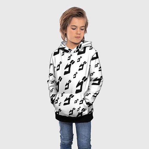 Детская толстовка JoJo Bizarre Adventure / 3D-Черный – фото 3