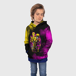 Толстовка-худи детская JoJo Bizarre Adventure, цвет: 3D-синий — фото 2