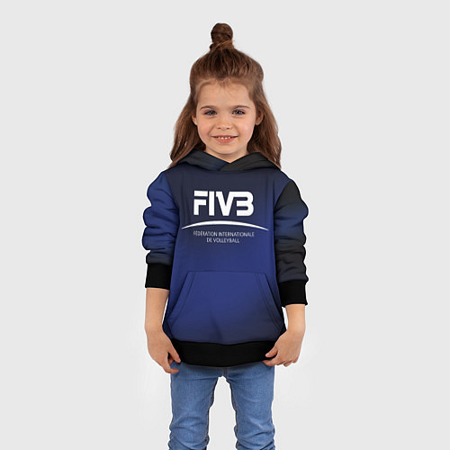 Детская толстовка FIVB Volleyball / 3D-Черный – фото 4