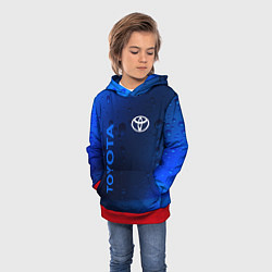 Толстовка-худи детская TOYOTA ТОЙОТА, цвет: 3D-красный — фото 2