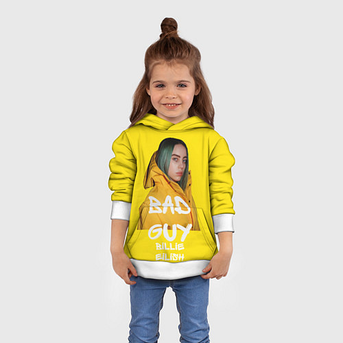 Детская толстовка Billie Eilish Билли Айлиш / 3D-Белый – фото 4