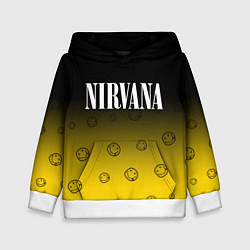 Толстовка-худи детская NIRVANA НИРВАНА, цвет: 3D-белый