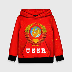 Толстовка-худи детская USSR СССР, цвет: 3D-черный