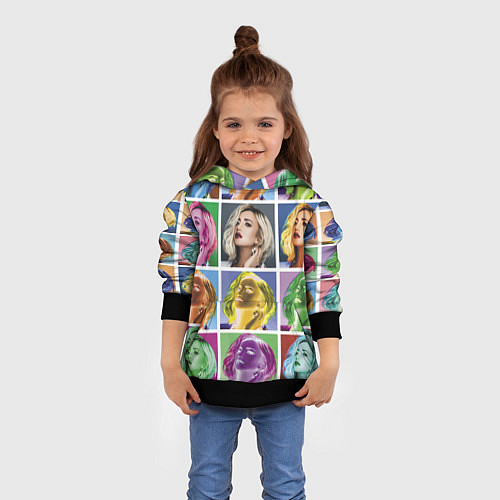Детская толстовка Buzova pop-art / 3D-Черный – фото 4