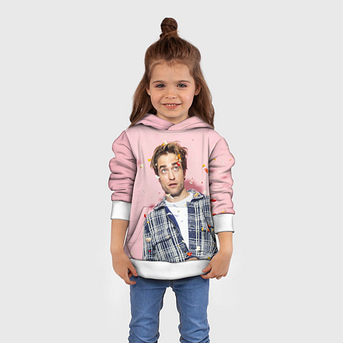 Детская толстовка ROBERT PATTINSON / 3D-Белый – фото 4