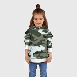 Толстовка-худи детская Camouflage 2, цвет: 3D-белый — фото 2