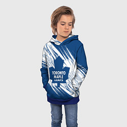 Толстовка-худи детская Toronto Maple Leafs,, цвет: 3D-синий — фото 2