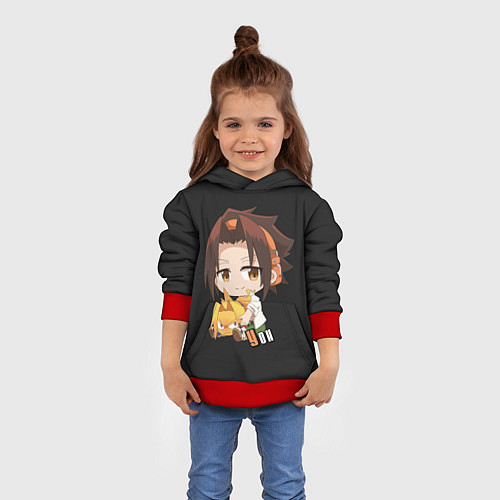 Детская толстовка Шаман Кинг / 3D-Красный – фото 4