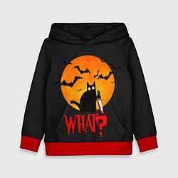 Детская толстовка What Cat Halloween