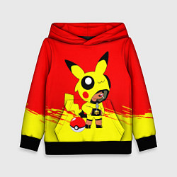 Детская толстовка Brawl starsLeon pikachu