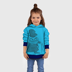 Толстовка-худи детская Flintheart Glomgold, цвет: 3D-синий — фото 2