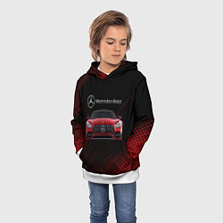 Толстовка-худи детская Mercedes Benz AMG, цвет: 3D-белый — фото 2