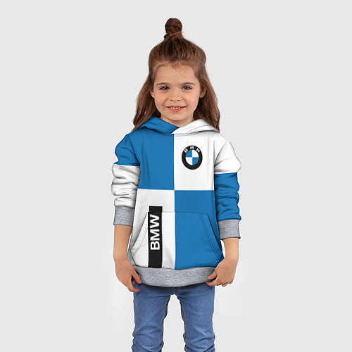 Детская толстовка BMW / 3D-Меланж – фото 4