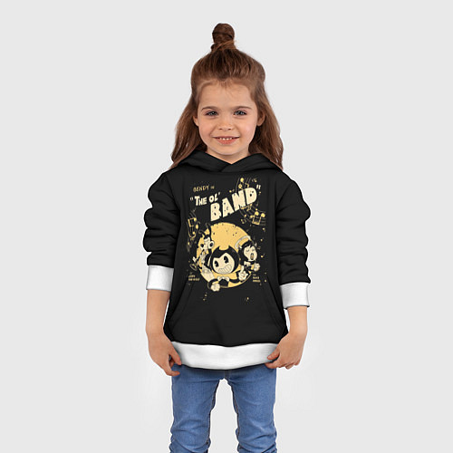 Детская толстовка Bendy And The Ink Machine / 3D-Белый – фото 4