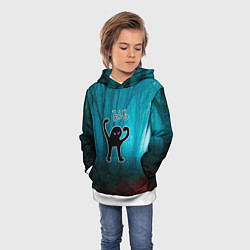 Толстовка-худи детская ЪУЪ, цвет: 3D-белый — фото 2