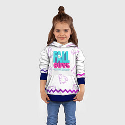 Толстовка-худи детская Fall Guys, цвет: 3D-синий — фото 2