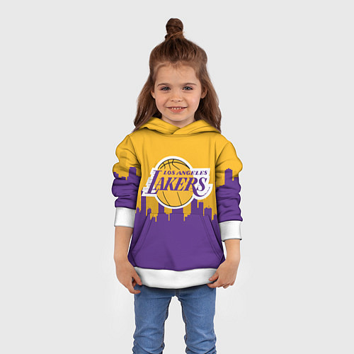 Детская толстовка LOS ANGELES LAKERS / 3D-Белый – фото 4