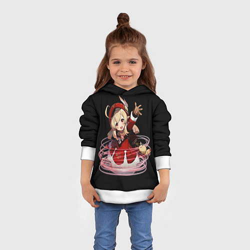 Детская толстовка Genshin Impact Klee / 3D-Белый – фото 4