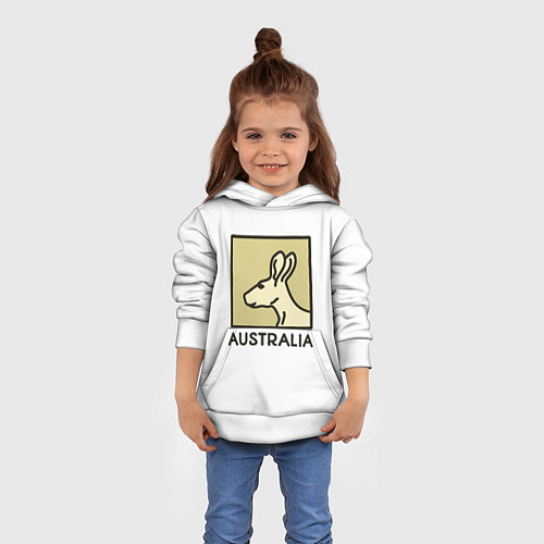 Детская толстовка Australia / 3D-Белый – фото 4