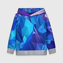 Толстовка-худи детская NEON CRYSTALLS, цвет: 3D-меланж