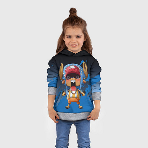 Детская толстовка One Piece Тони Чоппер / 3D-Меланж – фото 4