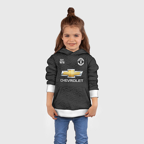 Детская толстовка MANCHESTER UNITED 2021 - AWAY / 3D-Белый – фото 4