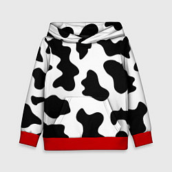 Толстовка-худи детская Му-му, цвет: 3D-красный