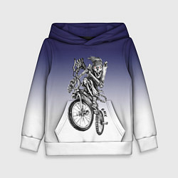 Толстовка-худи детская BMX, цвет: 3D-белый