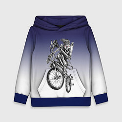 Толстовка-худи детская BMX, цвет: 3D-синий