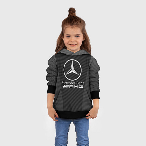 Детская толстовка MERCEDES-BENZ / 3D-Черный – фото 4