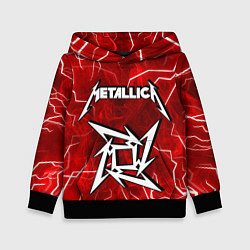 Толстовка-худи детская METALLICA, цвет: 3D-черный