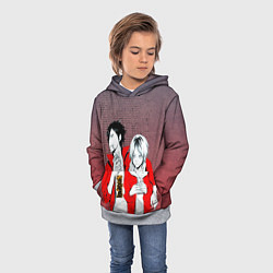 Толстовка-худи детская Haikyu!!!, цвет: 3D-меланж — фото 2