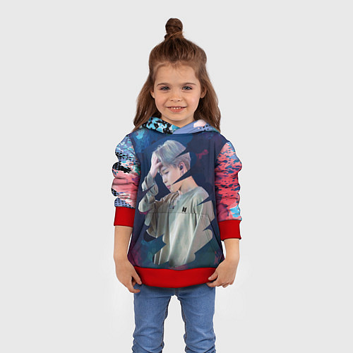 Детская толстовка BTS Jimin / 3D-Красный – фото 4