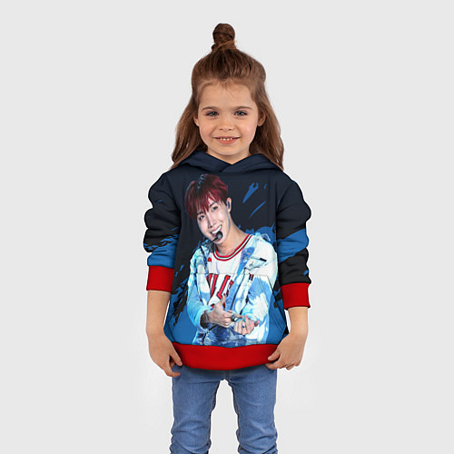 Детская толстовка BTS / 3D-Красный – фото 4