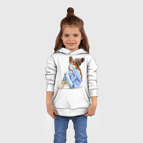 Детская толстовка Самая лучшая мама / 3D-Белый – фото 4