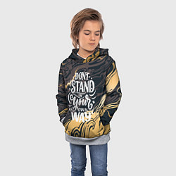 Толстовка-худи детская Мотивация, цвет: 3D-меланж — фото 2