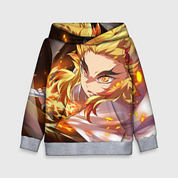 Толстовка-худи детская Клинок Рассекающий Демонов, цвет: 3D-меланж