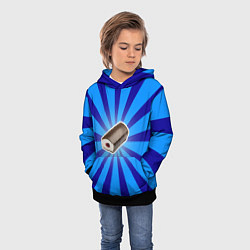 Толстовка-худи детская Глазированный сырок, цвет: 3D-черный — фото 2