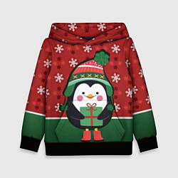 Детская толстовка Пингвин Новый год