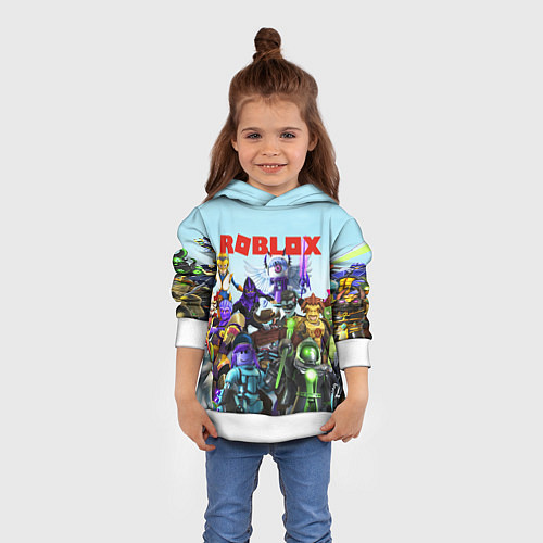Детская толстовка ROBLOX / 3D-Белый – фото 4