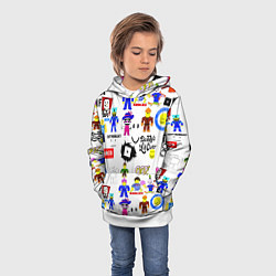 Толстовка-худи детская ROBLOX, цвет: 3D-белый — фото 2
