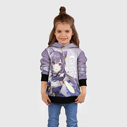 Толстовка-худи детская GENSHIN IMPACT, КЭ ЦИН, цвет: 3D-черный — фото 2