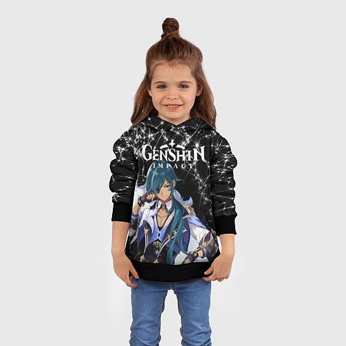 Детская толстовка Enshin Impact / 3D-Черный – фото 4
