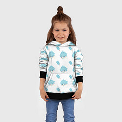 Толстовка-худи детская Genshin Impact, цвет: 3D-черный — фото 2