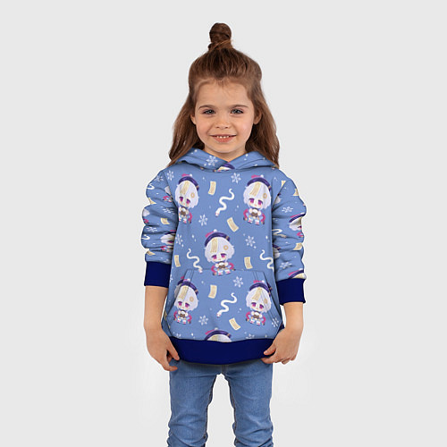 Детская толстовка Genshin Impact / 3D-Синий – фото 4