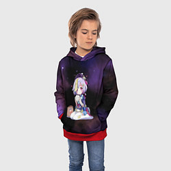 Толстовка-худи детская Genshin Impact, цвет: 3D-красный — фото 2