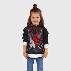 Толстовка-худи детская SAMURAI LVL UP, цвет: 3D-белый — фото 2